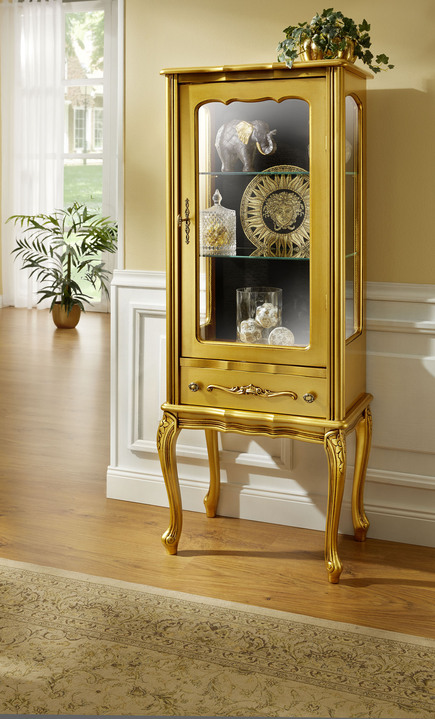 Vitrinen & Highboards - Vitrine, 1-türig, in Farbe GOLD