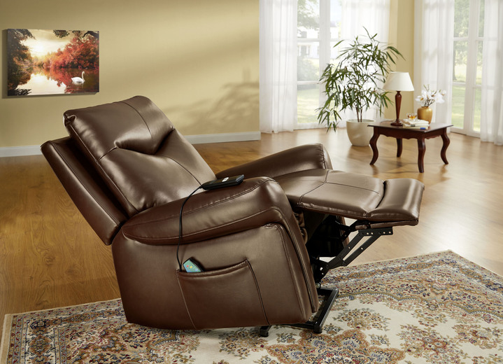 TV- & Relaxsessel - Bequemer Relaxsessel mit XXL-Sitzkomfort, in Farbe COGNAC, in Ausführung Relax-Sessel Ansicht 2