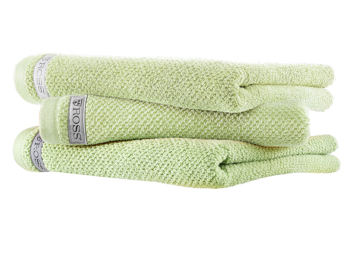Handtücher - Flauschig weiche Frottier-Serie aus dem Hause Ross, in Größe 200 (2 Handtücher, 50/100 cm) bis 204 (1 Duschtuch, 70/140 cm), in Farbe OLIV Ansicht 3