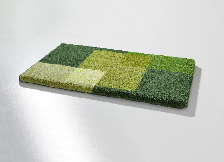 Badgarnituren - Badgarnitur von Grund mit rutschhemmender Rückseite, in Größe 100 (Vorleger halbrund, 50/ 80 cm) bis 112 (WC-Deckelbezug, 47/ 50 cm), in Farbe BLAU Ansicht 3