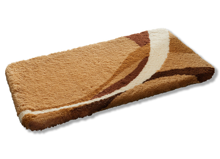 Badgarnituren - Badgarnitur von Kleine Wolke mit rutschhemmender Rückseite, in Größe 100 (Vorleger halbrund, 50/ 80 cm) bis 112 (WC-Deckelbezug, 47/ 50 cm), in Farbe BLAU Ansicht 5