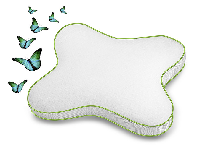 Sonstiges - Ergonomisch geformtes Schmetterlingskissen, in Farbe WEISS Ansicht 1