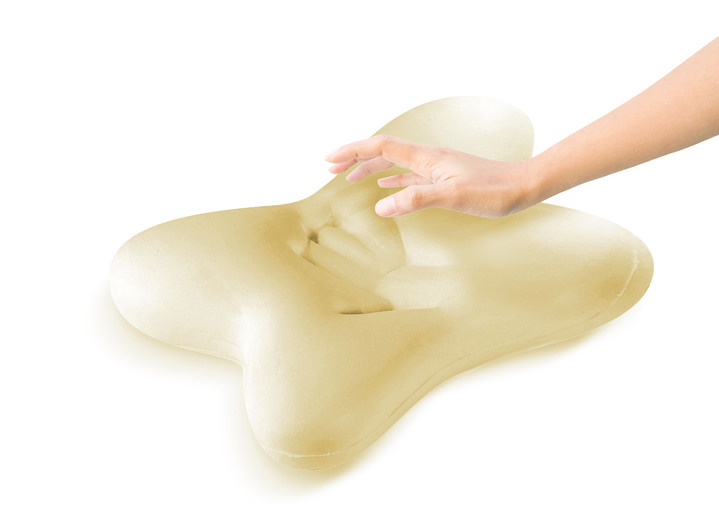 Sonstiges - Ergonomisch geformtes Schmetterlingskissen Ansicht 3 Sonstiges - Ergonomisch geformtes Schmetterlingskissen, in Farbe WEISS Ansicht 3