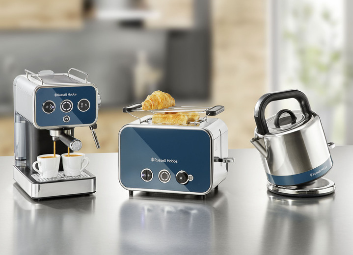 Küchengeräte-Serien - Russell Hobbs Frühstücksserie im Retro-Design, in Farbe BLAU, in Ausführung Toaster Ansicht 1