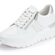 Komfortschuhe - Rieker, bequeme Damen-Sneaker, Weite G, mit Reißverschluss, in Größe 036 bis 042, in Farbe WEISS – Farbe WEISS – Ansicht 1