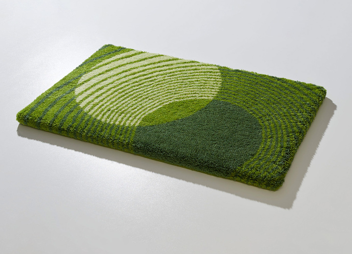 Badgarnituren - Badgarnitur von LineaDue mit rutschhemmender Rückseite, in Größe 100 (Vorleger halbrund, 50/ 80 cm) bis 112 (WC-Deckelbezug, 47/ 50 cm), in Farbe TERRA Ansicht 4