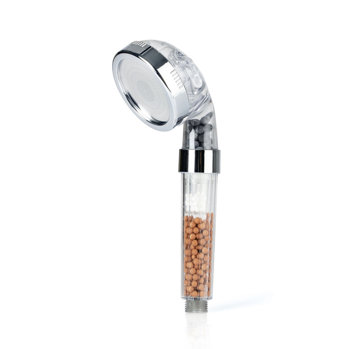 - Wasserspar-Duschkopf und Wassersparer, in Farbe CHROM Ansicht 2