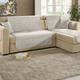Sessel- & Sofaüberwürfe - Wohnaccessoires mit Anti-Rutsch-Beschichtung, in Größe 101 (Sesselschoner, 50x150 cm) bis 905 (2 Kissenbezüge, 40x 40 cm), in Farbe BEIGE – Farbe BEIGE – Ansicht 3