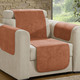 Sessel- & Sofaüberwürfe - Sessel- und Sofaschoner mit Fleckschutz und Anti-Rutsch-Beschichtung, in Größe 101 (Sesselschoner, 50x150 cm) bis 865 (2 Armlehnenschoner, 50x 70 cm), in Farbe ROT – Farbe TERRA – Ansicht 2