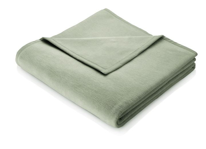 Decken - Kuschelig-weiche Schlafdecke Cotton Home, in Größe 225 (Schlafdecke, 150x200 cm) bis 325 (Schlafdecke, 150x220 cm), in Farbe GRÜN Ansicht 1