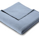 Decken - Hochwertige Schlafdecke mit Veloursband-Einfassung von Bocasa, in Größe 185 (100x150 cm) bis 295 (220x240 cm), in Farbe ANTHRAZIT – Farbe BLAU – Ansicht 1
