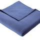 Decken - Supersofte Schlafdecke von Bocasa aus reiner Baumwolle, in Größe 185 (Schlafdecke, 100x150 cm) bis 325 (Schlafdecke, 150x220 cm), in Farbe BLAU – Farbe BLAU – Ansicht 1
