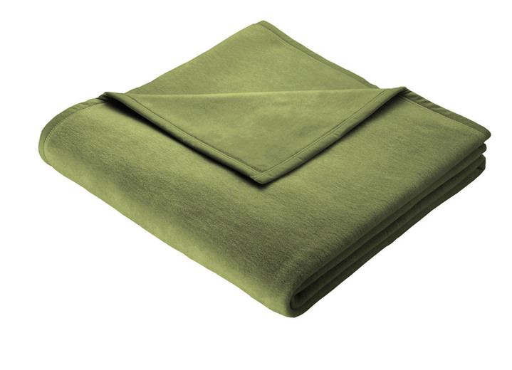 Decken - Supersofte Schlafdecke von Bocasa aus reiner Baumwolle, in Größe 185 (Schlafdecke, 100x150 cm) bis 325 (Schlafdecke, 150x220 cm), in Farbe OLIV Ansicht 1