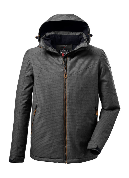 - Sportliche Herren-Funktionsjacke Ansicht 2 - Sportliche Herren-Funktionsjacke, in Größe 3XL bis XXL, in Farbe ANTHRAZIT Ansicht 2