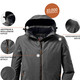 - Sportliche Herren-Funktionsjacke – Farbe ANTHRAZIT – Ansicht 1 - Sportliche Herren-Funktionsjacke, in Größe 3XL bis XXL, in Farbe ANTHRAZIT – Farbe ANTHRAZIT – Ansicht 1