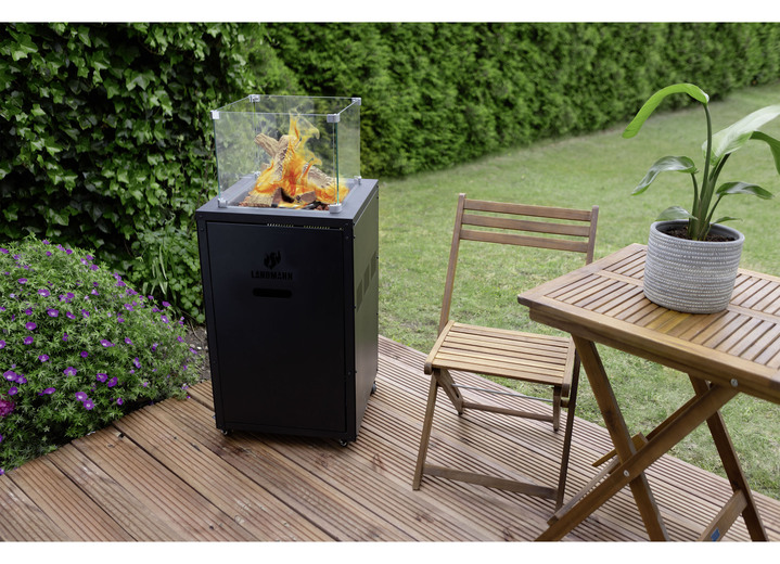 Gartengrill - Landmann Gas-Designfeuer, in Farbe SCHWARZ Ansicht 1
