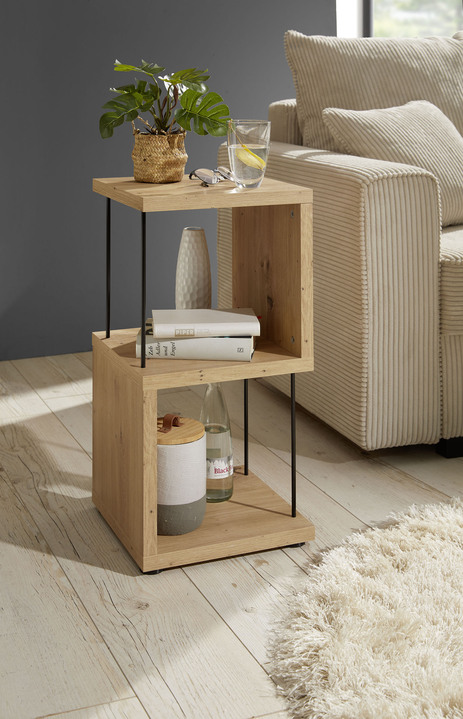 Regale & Schränke - Standregal,ideal auch als Raumteiler Ansicht 5 Regale & Schränke - Standregal,ideal auch als Raumteiler, in Farbe SCHWARZSTAHL, in Ausführung Standregal, schmal, 2 Ablagefächer Ansicht 5