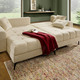 - Moderne Polsterecke mit Bettfunktion, in Farbe CREME – Farbe CREME – Ansicht 2