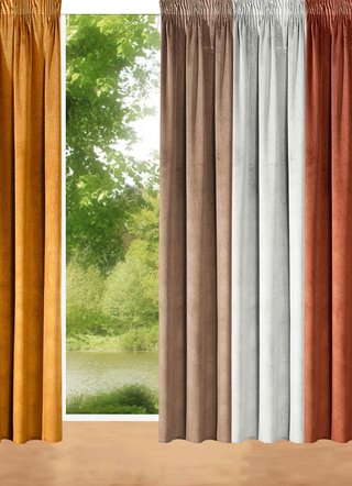 Energiespar-Verdunkelungsschals in Samtoptik