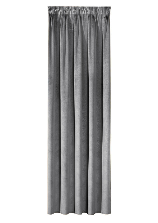 Klassisch - Energiespar-Verdunkelungsschals in Samtoptik Ansicht 14 Klassisch - Energiespar-Verdunkelungsschals in Samtoptik, in Größe 364 (H150xB140 cm) bis 436 (H245xB140 cm), in Farbe TAUPE, in Ausführung mit Universalschienenband Ansicht 14