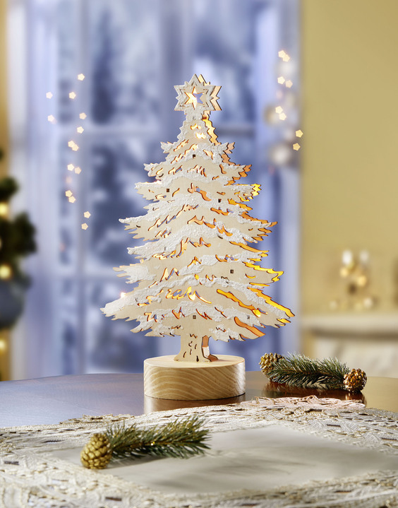 Beleuchteter Tannenbaum Weihnachtliche Dekorationen Brigitte Hachenburg