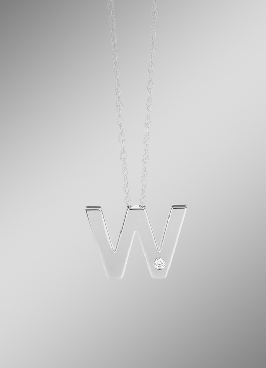 Platin - Einzigartig und elegant: Buchstaben-Anhänger aus Platin, in Größe Buchstabe A bis Buchstabe Z, in Farbe  Ansicht 1