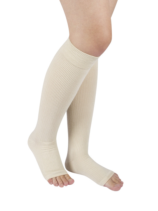 Strümpfe - Zweierpack Stützkniestrümpfe, in Größe 001 bis 003, in Farbe BEIGE Ansicht 1