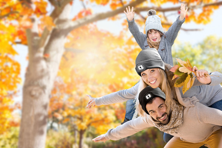 Aktiv- und Sportmode - Modische Mütze mit integrierter, herausnehmbarer LED-Lampe, in Farbe GRAU Ansicht 4