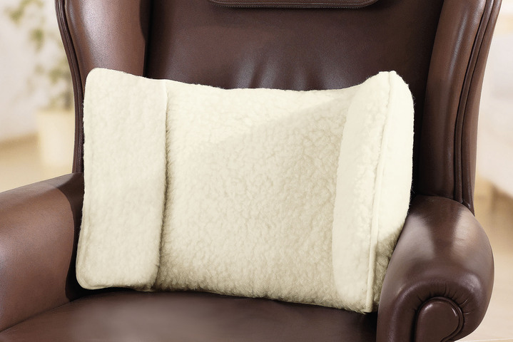 Wärme & Entspannung - Rundum-Sitzkissen tützt Ihren Rücken im Lendenwirbelbereich, in Farbe NATUR