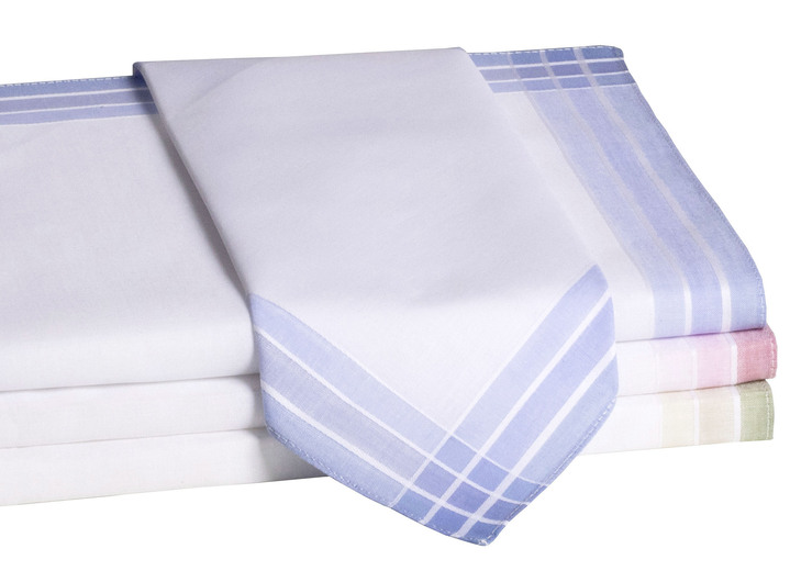 Sonstiges - Damen-Stofftaschentücher aus reiner Baumwolle, in Größe 100 (6er-Pack) bis 200 (12er-Pack), in Farbe