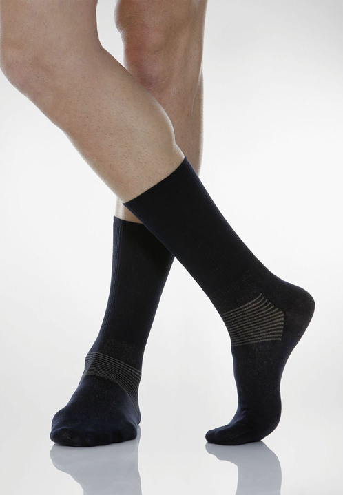 Strümpfe - Diabetiker-Socken oder -Kniestrümpfe, in Größe L bis XL, in Farbe SCHWARZ, in Ausführung Socken Ansicht 1