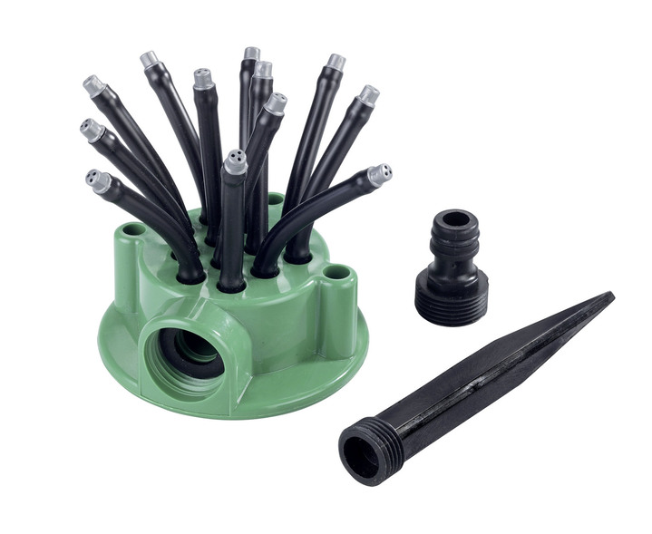 Gartenpflege - Rasensprinkler mit 12 flexible Arme, in Farbe GRÜN-SCHWARZ Ansicht 2
