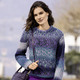 Pullover - Pullover mit Alpaka und tollem Farbverlauf – Farbe LILA-GRÜN-MULTICOLOR – Ansicht 2 Pullover - Pullover mit Alpaka und tollem Farbverlauf, in Größe L(44/46) bis XS(32/34), in Farbe PINK-LILA-MULTICOLOR – Farbe LILA-GRÜN-MULTICOLOR – Ansicht 2