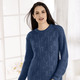 Pullover - Pullover in Strickmix, in Größe 036 bis 052, in Farbe NACHTBLAU – Farbe NACHTBLAU – Ansicht 1