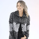 Jacken, Westen & Sets - Strickjacke in Strickmix – Farbe SCHWARZ-GRAU – Ansicht 2 Jacken, Westen & Sets - Strickjacke in Strickmix, in Größe 038 bis 054, in Farbe SCHWARZ-GRAU – Farbe SCHWARZ-GRAU – Ansicht 2