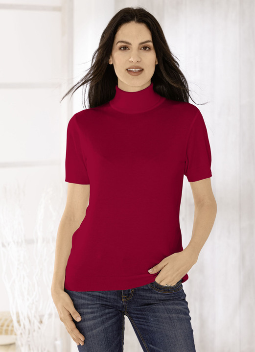 Pullover - Pulli in edel glänzender Qualität, in Größe 036 bis 052, in Farbe CAMEL Ansicht 6