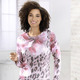 Pullover - Pullover in weich fließender Qualität – Farbe ROSÉ-GRAFIT-MULTICOLOR – Ansicht 1 Pullover - Pullover in weich fließender Qualität, in Größe 036 bis 052, in Farbe ROSÉ-GRAFIT-MULTICOLOR – Farbe ROSÉ-GRAFIT-MULTICOLOR – Ansicht 1