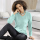 Pullover - Pullover in Strukturmix, in Größe 038 bis 054, in Farbe SAFRAN – Farbe MINT – Ansicht 2