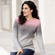 Pullover - Pullover in Garnmix – Farbe LACHS-GRAU Pullover - Pullover in Garnmix, in Größe 036 bis 052, in Farbe LACHS-GRAU