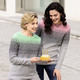 Pullover - Pullover in Garnmix – Farbe PISTAZIE-GRAU – Ansicht 2 Pullover - Pullover in Garnmix, in Größe 036 bis 052, in Farbe LACHS-GRAU – Farbe PISTAZIE-GRAU – Ansicht 2