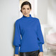 Pullover - Pima-Pullover in Feinstrick – Farbe MITTELBLAU Pullover - Pima-Pullover in Feinstrick, in Größe 036 bis 052, in Farbe ECRU