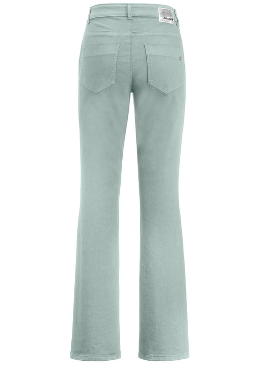 Jeans - Magic-Jeans mit modisch weiterem Beinverlauf, in Größe 017 bis 088, in Farbe SALBEI Ansicht 2