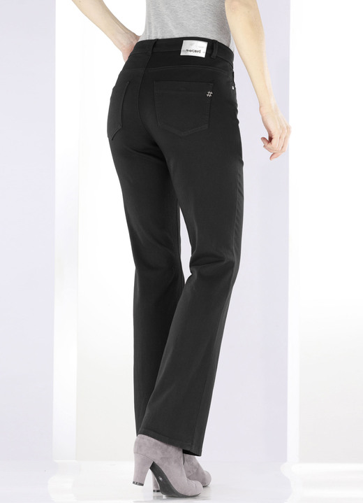 Jeans - Magic-Jeans mit modisch weiterem Beinverlauf, in Größe 017 bis 088, in Farbe SALBEI Ansicht 16