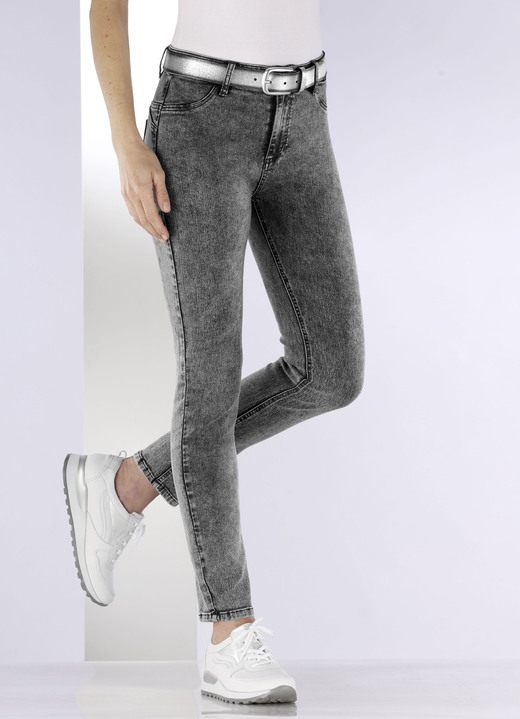 Jeans - Knöchellange, figurformende Jeans Ansicht 3 Jeans - Knöchellange, figurformende Jeans, in Größe 017 bis 050, in Farbe GRAFIT Ansicht 3