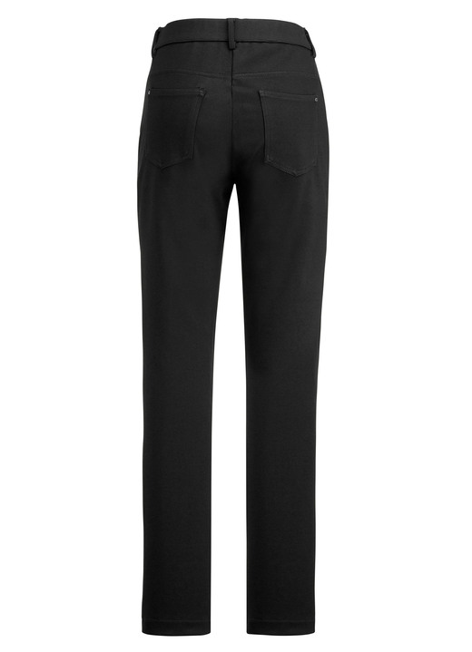 Hosen - Hose mit sportivem Chic Ansicht 2 Hosen - Hose mit sportivem Chic, in Größe 017 bis 092, in Farbe SCHWARZ Ansicht 2