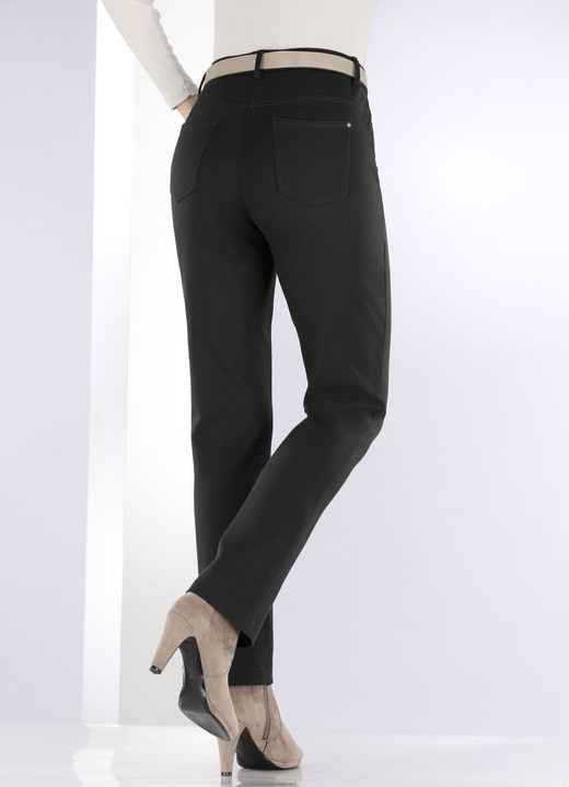 Hosen - Hose mit sportivem Chic Ansicht 4 Hosen - Hose mit sportivem Chic, in Größe 017 bis 092, in Farbe SCHWARZ Ansicht 4
