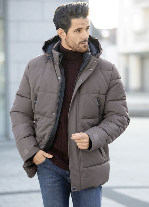 - Steppjacke von „New Canadian“, in Größe 024 bis 062, in Farbe SCHLAMM Ansicht 2