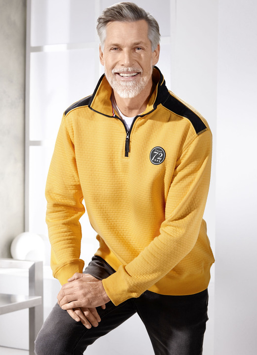 Hemden, Pullover & Shirts - Troyer in 3 Farben Ansicht 2 Hemden, Pullover & Shirts - Troyer in 3 Farben, in Größe 046 bis 062, in Farbe BLAU Ansicht 2