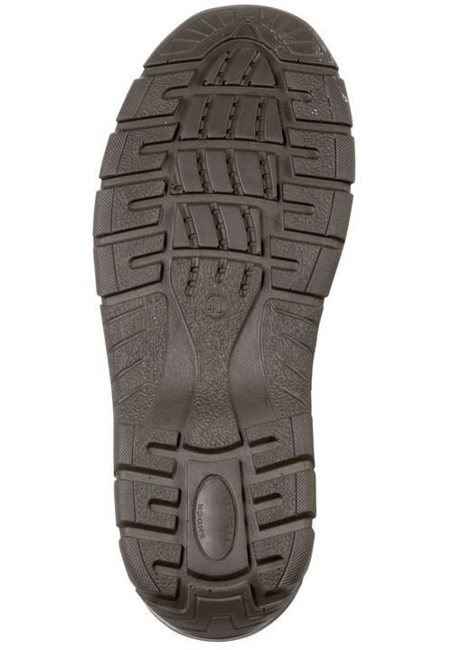 Stiefeletten - Schnür-Boot aus Nubukleder, in Größe 040 bis 046, in Farbe BRAUN-SCHWARZ Ansicht 3