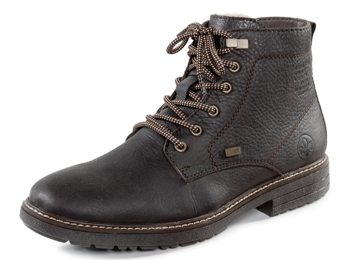 Rieker Schnur Boot mit Warmfutter aus Lammfell und Pluschmaterial Herren Brigitte Hachenburg